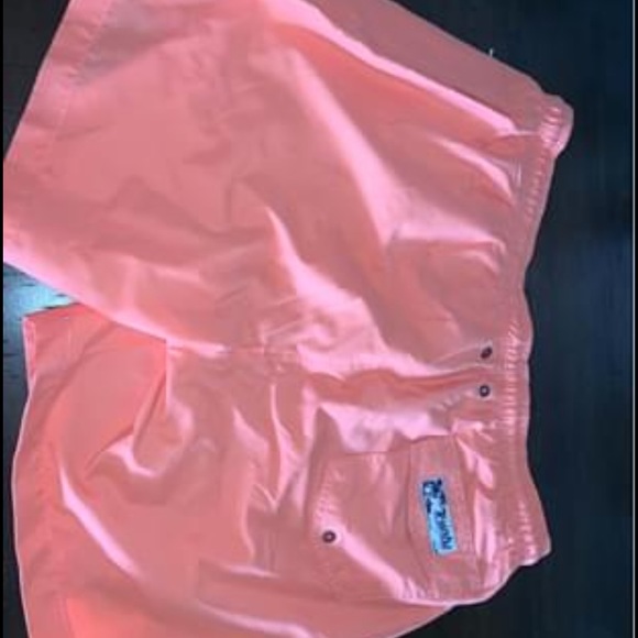Men’s coral colored board shorts - Picture 2 of 3